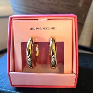 🌷 House of Harlow 1960 14 kt Gold plated chunky hoops.